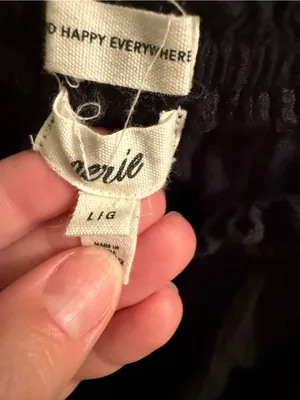 aerie Black Puff-Sleeve Mini Dress thumbnail 2