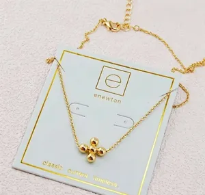 Enewton Cross Ball Necklace Gold Silver Color Dainty Layering Jewelry For Gift thumbnail 1