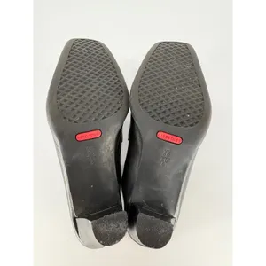 Aerosoles Cinch Worm‎ Heeled Mules 8M Black Leather Square Toe Buckle Slip On thumbnail 7