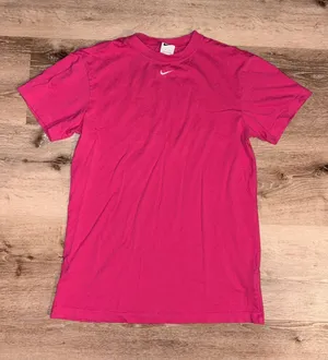 Nike Hot Pink Short Sleeve Dress Logo Tee thumbnail 1