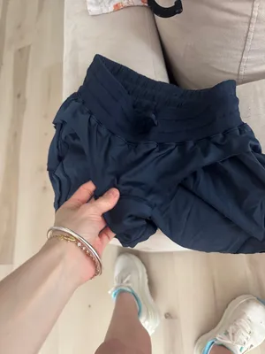 Lululemon Track That Shorts running *5" True Navy high rise pockets thumbnail 6