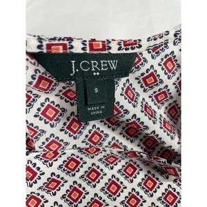 J.Crew Geometric‎ Print Long Sleeve Blouse Women's Casual Wear s thumbnail 2