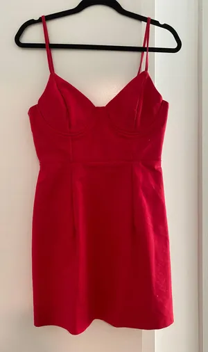 Princess Polly Novella Red Mini Dress thumbnail 4