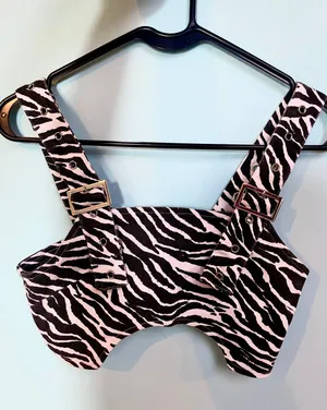 Zebra Print Buckle Top Size XS thumbnail 3