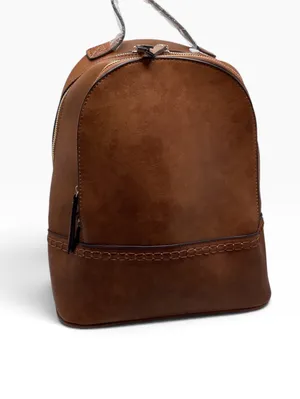 Jen & Co Brown Marty Vegan Backpack bag. thumbnail 6