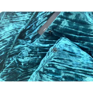 Revolve NBD XXS Abriel Mini Dress Velvet Teal NEW thumbnail 6