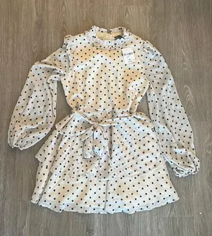 Forever 21 Ruffle Polka Dot Dress thumbnail 1