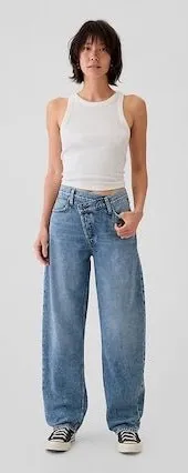 Gap Barrel High-Rise Jeans thumbnail 1