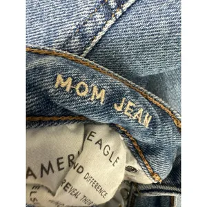 American Eagle‎ Mom Jean Stretch Medium Wash Blue Denim Womens Size 0 Regular thumbnail 7