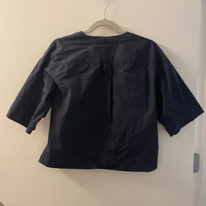 Theory Navy Blouse thumbnail 2