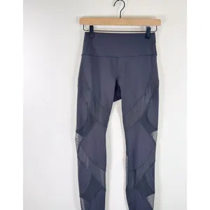 Lululemon Women Leggings Black Wunder Under Pants High Rise Tight Pull On Size 6 thumbnail 4