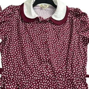 Sears The Shirtdress Dress Womens Medium Vintage 70s Peter Pan‎ Collar thumbnail 8