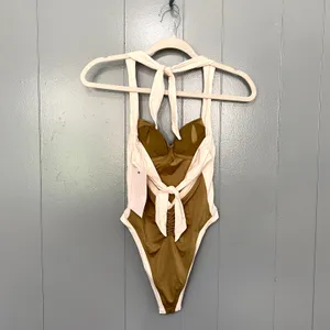 NEW Free People HAH Shroom Pull It Thru Soft Halter Boho Summer Bodysuit XS thumbnail 5