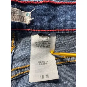 Levi Strauss & Co Womens 18M Relaxed Fit Mid‎ Rise Bootcut Jeans Blue Denim thumbnail 5