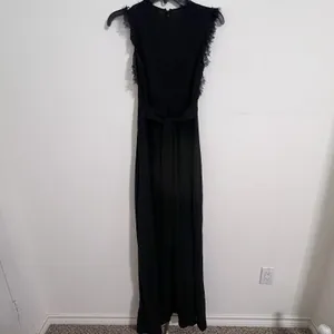 Altar’d State Black Lace V-neck Maxi Dress Women’s Size Small thumbnail 4