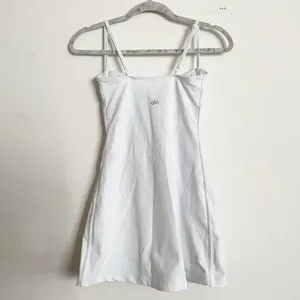 Alo Yoga Airbrush Streamlined Dress White/White XS thumbnail 10