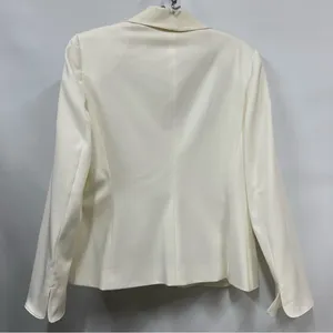 NWT Women’s 10 Elegant ivory White Blazer & Skirt Set FLAWED career wear office thumbnail 3