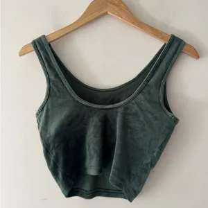 Aerie‎ Green Velvet Recharge Least Support Bralette Crop Top thumbnail 3