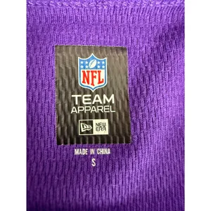 New Era NFL Minnesota Vikings Purple Waffle Knit Cropped Sweatshirt Womens S thumbnail 5