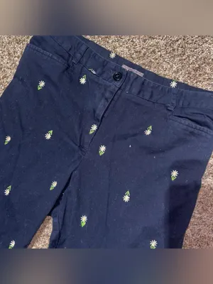 Laura Scott cropped embroidered trousers thumbnail 2