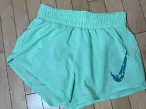 NIKE Dri Fit Lime Green Running Shorts Lined Lightweight Size XS thumbnail 2