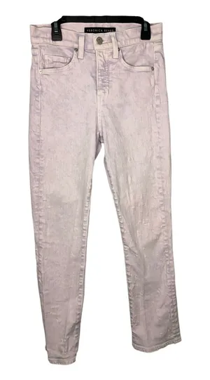 Veronica Beard Lavender Skinny Jeans Women's Size 25 Stretch Spring Denim thumbnail 1