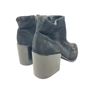 Matisse Vox Western Embroidered‎ Bootie in Black Suede Heeled Women's Size US 10 thumbnail 6
