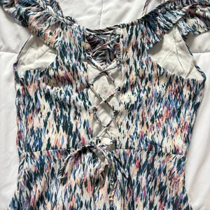 Olivaceous Mini Dress Womens Size Medium‎ Ruffle Bohemian Milkmaid Coquette thumbnail 13