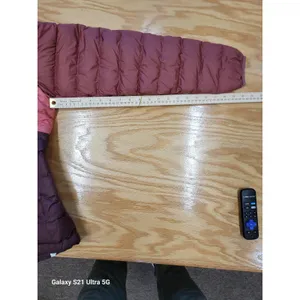 L.L. Bean Puffer Jacket Womens Small Orange Brown Long Sleeve Zip Up Outdoor C6 thumbnail 9