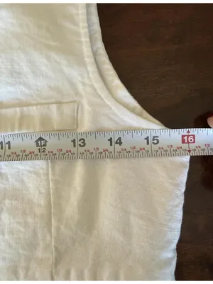 Muy Muy Fancy Collection White Vest Size Small thumbnail 5