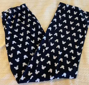 Disney Mickey Head Fleece pajama pants M thumbnail 1