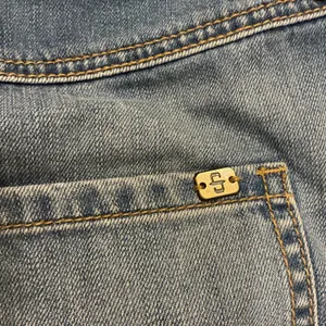 Stetson Denim Skirt Blue Embroidered Fringed Hem‎ Size 2 thumbnail 7