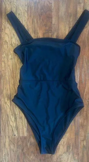 AERIE Cheeky One Piece Swimsuit Black Size Small S thumbnail 1
