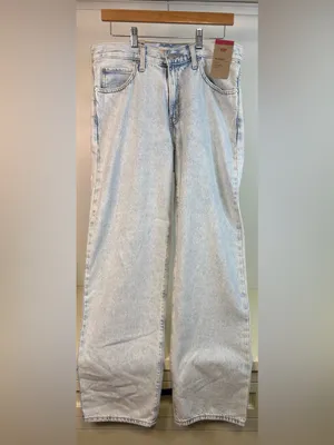 NWT Levi's 94 Baggy Straight Jeans in Light Wash Blue Sz 29 thumbnail 3