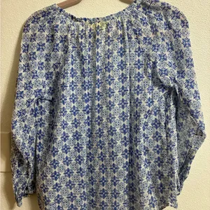 Roller Rabbit Blue and White Floral Blouse thumbnail 2