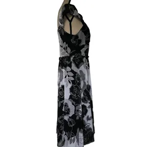 Signature Sangria Midi Floral Dress 10 Romantic Old Hollywood Retro Rockabilly thumbnail 4