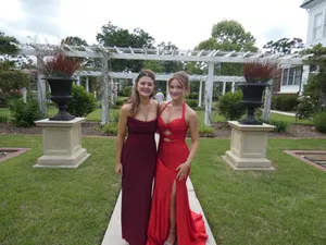 Sherri Hill Red Prom dress halter bedazzled thumbnail 6