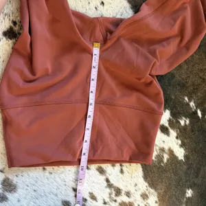 LULULEMON Wunder Train‎ High-Rise Crop 23" In Dark Terracotta Size 6 thumbnail 7