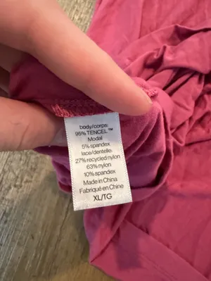 Eberjey Women's Naya Chemise Slip In Raspberry XL thumbnail 6