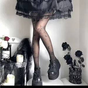 Black Musical Note Pattern Tights thumbnail 2