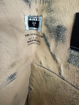 FRYE Melissa Button Leather Riding Womens 6.5 cognac Equestrian Knee High BOOTS thumbnail 9