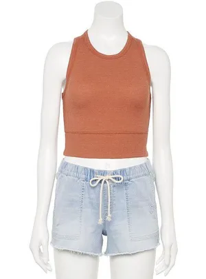 SO Kohls Flare Pants and Tank Top Waffle Knit Set thumbnail 3