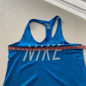 Nike Dri-Fit Blue Racerback Tank Top | Athletic Workout Training Shirt Size L thumbnail 4