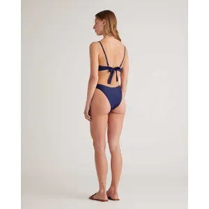 Quince Italian High Leg Bikini Bottom Deep Navy‎ NEW Womens XS thumbnail 2