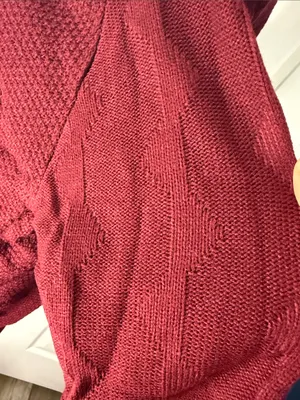 BloomChic Women's Crewneck Sweater in Burgundy thumbnail 5