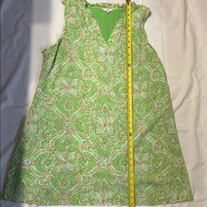 Crown & Ivy Preppy Floral Green and Pink Dress XL thumbnail 7