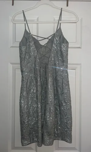 Camille La Vie Silver Sparkle Dress thumbnail 2