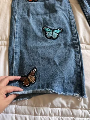 Shein Butterfly Jeans High-Rise thumbnail 4