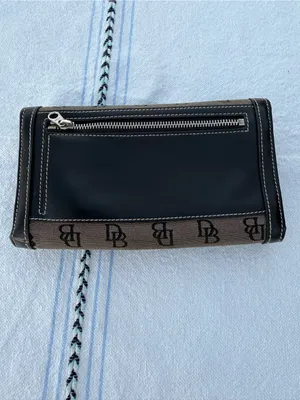 Dooney & Bourke Vintage DB Monogram Tote 3pc Set Bag Wallet Coin Purse Y2K Chic! thumbnail 7