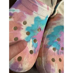 Rainbow tie dye crocs pink blue orange men's 6 women's 8 thumbnail 2